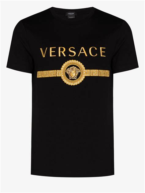 versace collection black print shirt|Versace t shirts men 's.